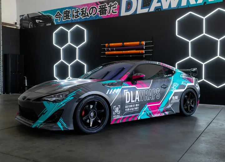 Tesla and vehicle wrap example 3